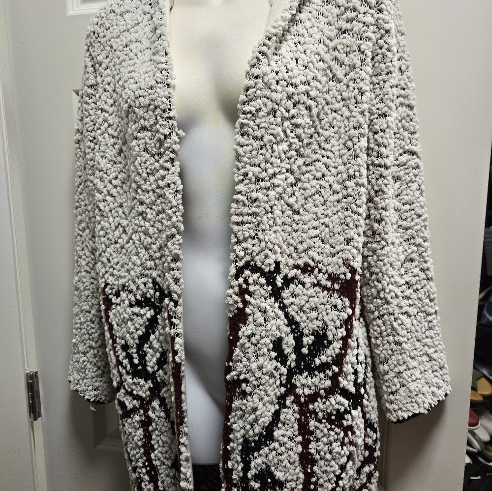 Hoodie open cardigan